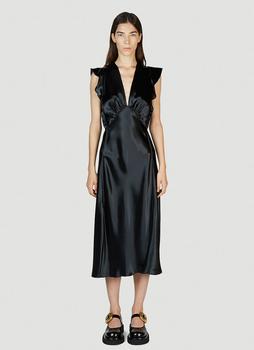 Bottega Veneta | Fluid Ruffle Dress in Black商品图片,