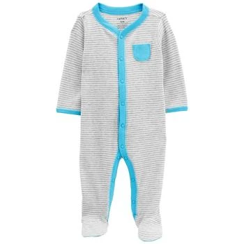Carter's | Baby Boys or Baby Girls Striped Snap Up Thermal Sleep and Play 5.9折, 独家减免邮费
