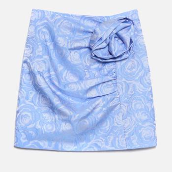 商品Sister Jane | Sister Jane Women's Sapphire Rose Jacquard Skirt - Teapot Blue,商家The Hut,价格¥581图片