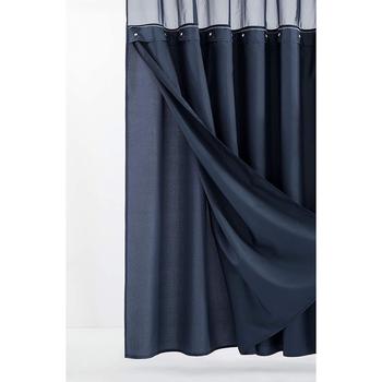 商品Dainty Home | Complete Shower Curtain with Detachable Liner,商家Lord & Taylor,价格¥287图片
