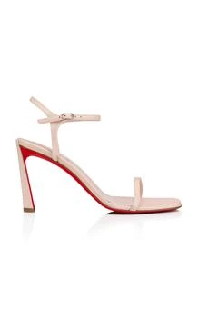 推荐Christian Louboutin - Condora 85mm Leather Sandals - Neutral - IT 38.5 - Moda Operandi商品