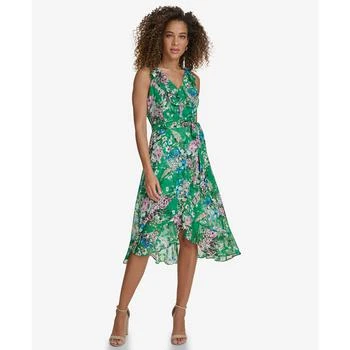 Kensie | Women's Floral-Print Ruffled Sleeveless Midi Dress 5.9折