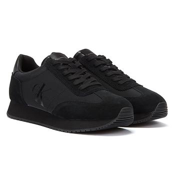 了解ck牛仔裤, Calvin Klein | Calvin Klein Jeans Retro Runner 1 Mens Black Trainers商品图片 7.7折