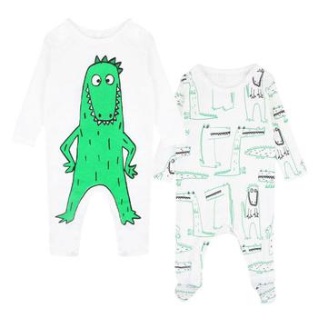 商品White Crocodile Romper Set,商家Designer Childrenswear,价格¥233图片