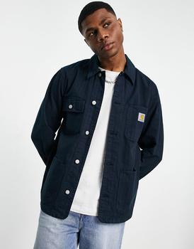 推荐Carhartt WIP trade michigan pinstripe jacket in blue商品