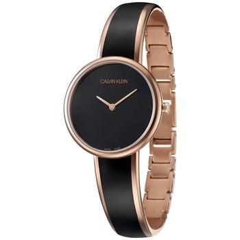 手表女ck精选, Calvin Klein | Calvin Klein Women's K4E2N611 Seduce 30mm Black Steel/Resin Watch商品图片 2.3折