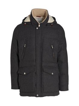 商品Brunello Cucinelli | Hooded Padded Wool Jacket,商家Saks Fifth Avenue,价格¥49898图片