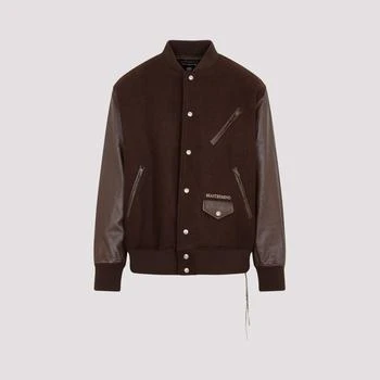 Mastermind | Brown Cashmere Blouson Jacket,商家SEYMAYKA,价格¥17789