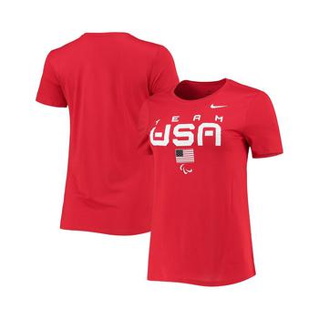 美国nike, NIKE | Women's Red U.S. Paralympics Legend Performance T-shirt商品图片 