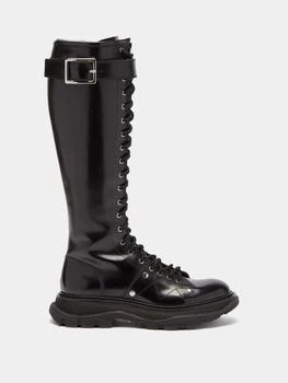 推荐Tread Slick leather knee-high boots商品