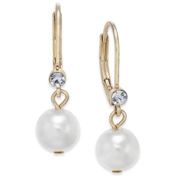Charter Club | Pavé & Imitation Pearl Drop Earrings, Created for Macy's商品图片,4折