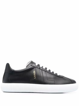 Lanvin | Lanvin Men's  Black Leather Sneakers商品图片,