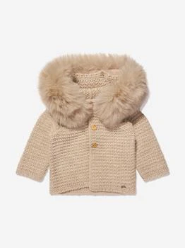 推荐Kids Wool Knitted Jacket in Beige商品