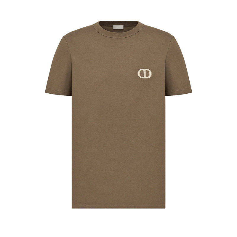 Dior | 【预售3-7天】DIOR/迪奥 22年春夏新款 男士棕色纯棉CD Icon标志短袖T恤013J600A0677_C781商品图片,7.9折, 包邮包税