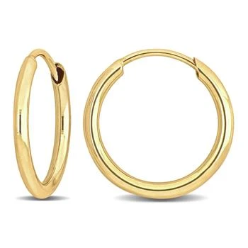 Mimi & Max 13mm Hoop Earrings in 14k Yellow Gold