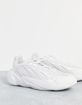 推荐adidas Originals Ozelia trainers in triple white商品