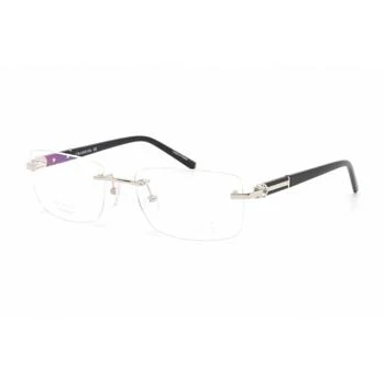 推荐Charriol Men's Eyeglasses - Rimless Shiny Silver/Black Titanium Frame | PC75076 C02商品