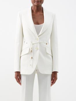 Stella McCartney | Embellished-belt twill suit blazer商品图片,