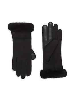 推荐Suede & Sheepskin Seamed Tech Gloves商品