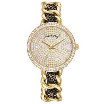 KENDALL & KYLIE | Women's Braided Black Stainless Steel Mesh Strap Analog Watch 40mm商品图片,