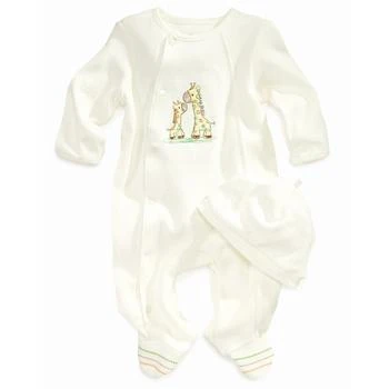 Little Me | Baby Boys or Baby Girls Giraffe Coverall with Hat, 2 Piece Set,商家Macy's,价格¥100