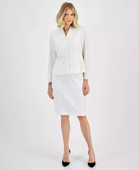 Le Suit | Women's Stand-Collar Pencil Skirt Suit Set, Regular & Petite,商家Macy's,价格¥736