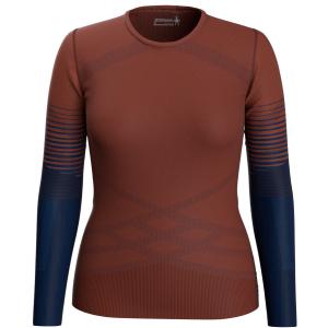 推荐Smartwool - Womens Intraknit Thermal Merino Base Layer Pattern Crew - XS Pecan Brown/Deep Navy商品