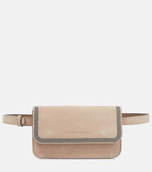 商品Brunello Cucinelli | Embellished suede belt bag,商家MyTheresa,价格¥11002图片