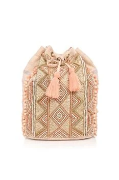 AMERICA & BEYOND | Women's Embellished Backpack In Rose Gold,商家Premium Outlets,价格¥598