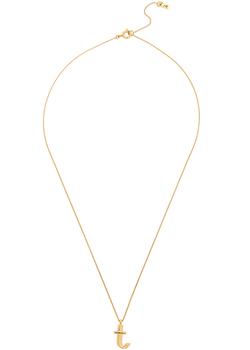 推荐T initial 14kt gold-dipped necklace商品
