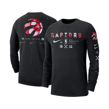 商品Men's Black Toronto Raptors Essential Air Traffic Control Long Sleeve T-shirt图片