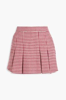 推荐Skirt-effect pleated  houndstooth tweed shorts商品