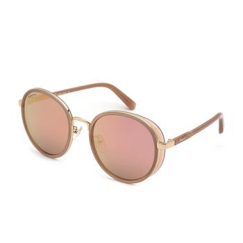 女士菲拉格慕墨镜, Salvatore Ferragamo | Rose Mirror Round Ladies Sunglasses SF847SK 251 56商品图片 2.1折