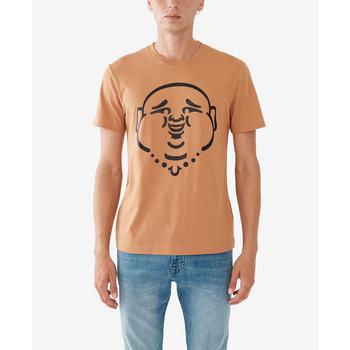 商品True Religion | Men's Short Sleeve Matte Foil Buddha T-shirt,商家Macy's,价格¥256图片
