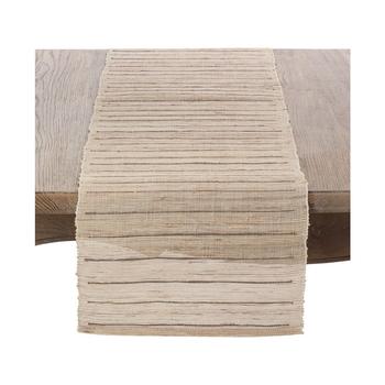 商品Saro Lifestyle | Nubby Texture Stripe Design Woven Table Runner,商家Macy's,价格¥692图片