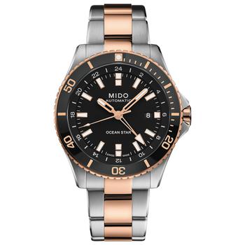 MIDO | Men's Swiss Automatic Ocean Star GMT Two-Tone Stainless Steel Bracelet Watch 44mm商品图片,