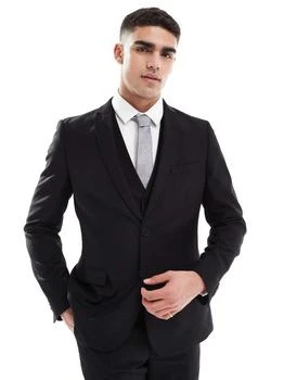 French Connection Mens | French Connection formal suit jacket co-ord in black,商家ASOS,价格¥677