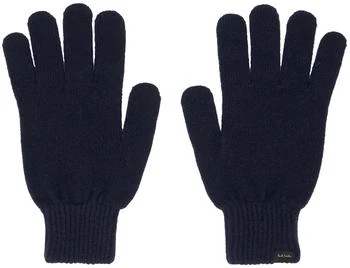 Paul Smith | Navy Patch Gloves,商家SSENSE CA,价格¥315