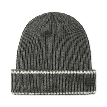 Tommy Hilfiger | Men's Varsity Patch Ribbed Cuff Hat 5.8折, 独家减免邮费