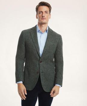Brooks Brothers | Regent Regular-Fit Brushed Wool Herringbone Tweed Sport Coat商品图片,7.5折