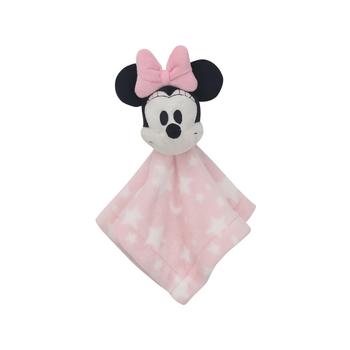 商品Lambs  Ivy Disney Baby Minnie Mouse Pink Stars Security Blanket/Lovey图片