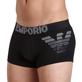 时尚阿玛尼内裤男装, Emporio Armani | EMPORIO ARMANI 男士黑色弹力内裤 111866-4P745-00020商品图片 满$100享9.5折, 满折