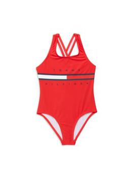 Tommy Hilfiger | ​Little Girl’s Classic Flag One Piece Swimsuit商品图片,3.5折