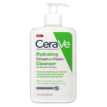 CeraVe | Hydrating Cream-to-Foam Face Cleanser商品图片,第2件5折, 满$60享8折, 独家减免邮费, 满折, 满免