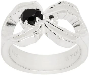 Stolen Girlfriends Club | Silver Onyx Spider Wrap Ring,商家Ssense US,价格¥888