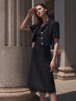 AME | Monica Tweed Set (Black)商品图片,