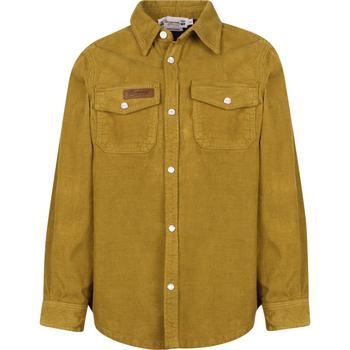 商品Bonpoint | Berlin corduroy shirt camel with logo patch on the front,商家BAMBINIFASHION,价格¥798图片