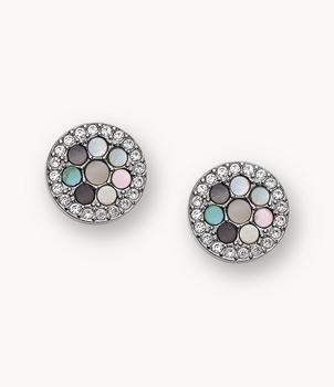 Fossil | Fossil Women's Val Mosaic Mother-of-Pearl Stud Earring商品图片,4折
