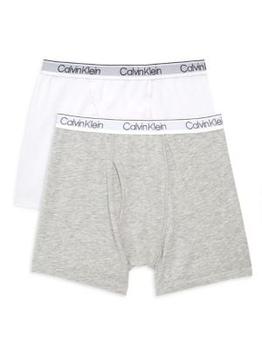 商品Calvin Klein | Boy's 2-Piece Boxer Briefs Pack,商家Saks OFF 5TH,价格¥59图片