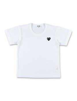 商品Comme des Garçons Play Kids Heart Patch T-Shirt,商家Cettire,价格¥298图片